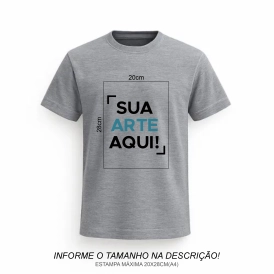 Camiseta Personalizada | Cinza/Mesclada