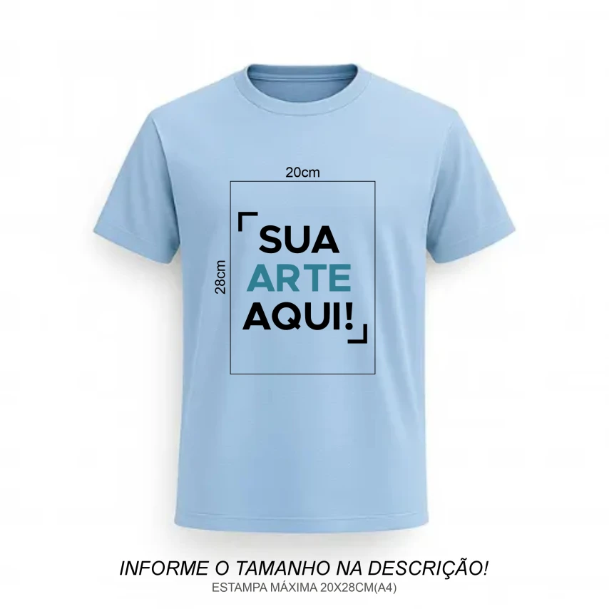 Camiseta Personalizada | Azul/Bebê