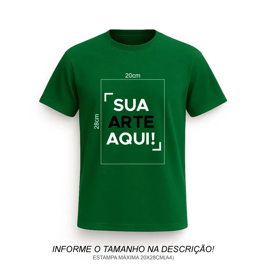 Camiseta Personalizada | Verde Bandeira