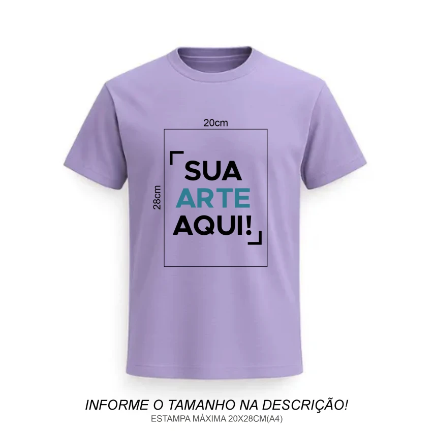 Camiseta Personalizada | Lilás/Roxa