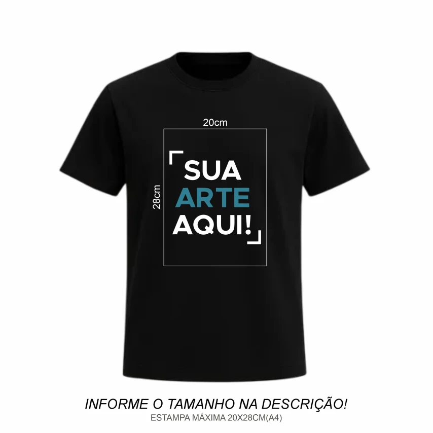 Camiseta Personalizada | Preta