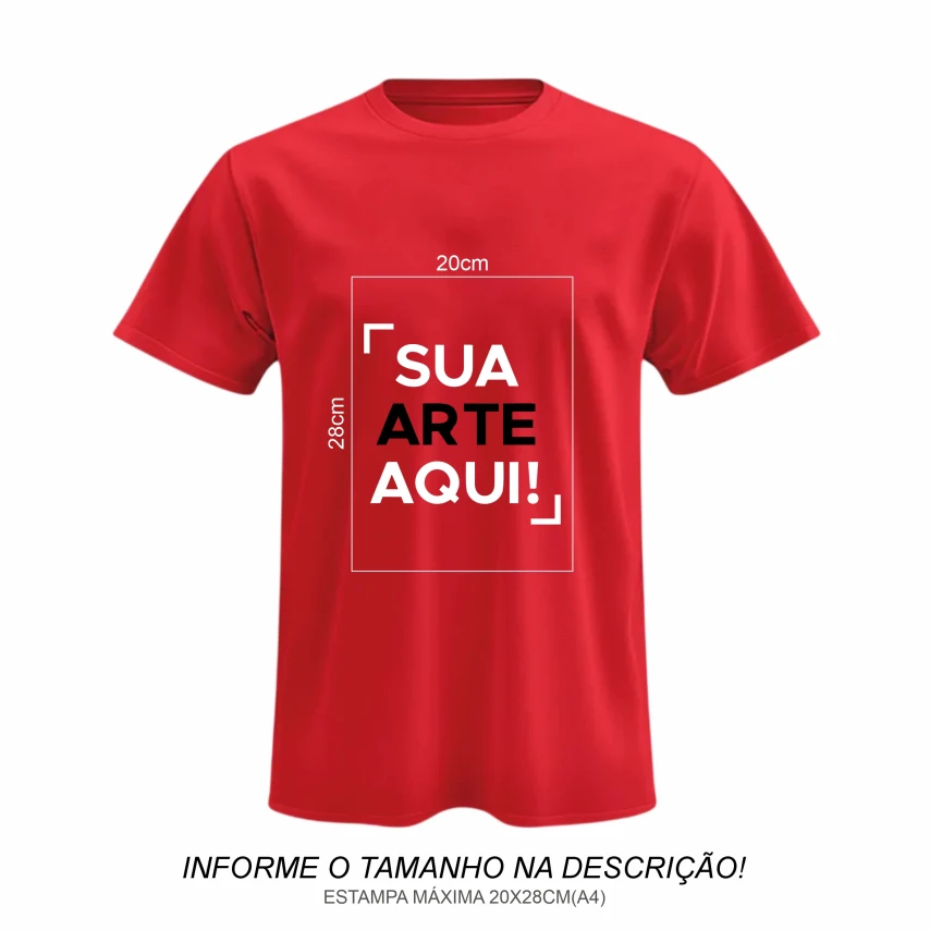 Camiseta Personalizada | Vermelha